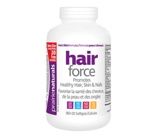 Prairie Naturals Hair Force 180+20 Softgels