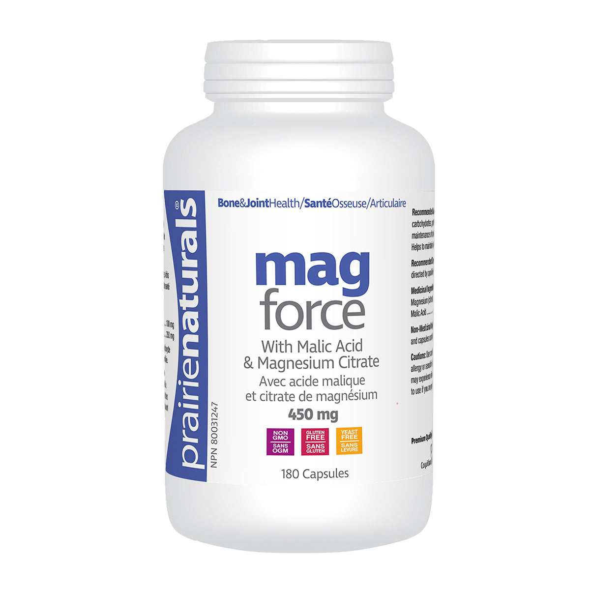 Mag- Force 180 caps: Magnesium with Malic Acid